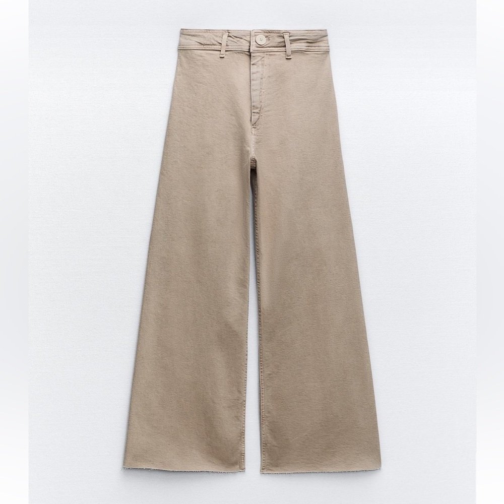 Zara marine straight high rise jeans